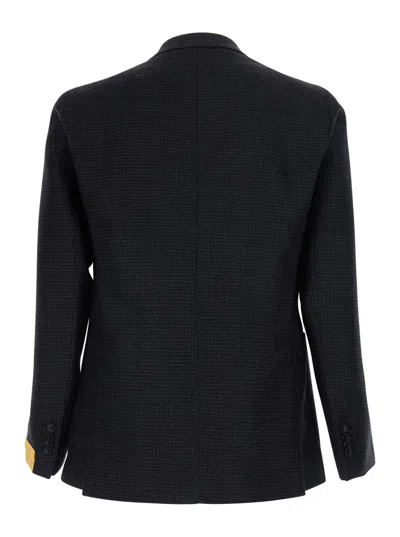 Tagliatore Peak-lapel Wool Blend Blazer In Multi