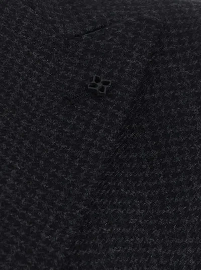 Tagliatore Peak-lapel Wool Blend Blazer In Multi