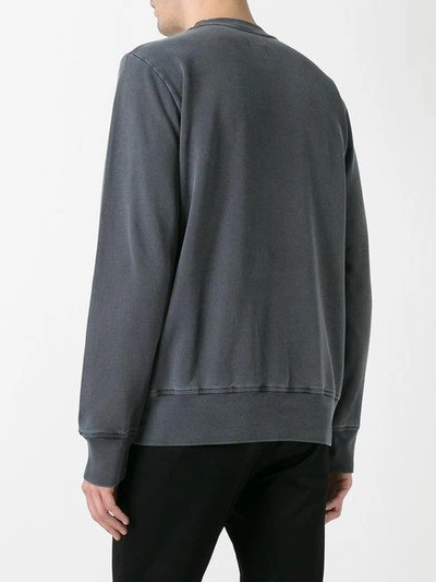 Shop Vivienne Westwood Man Logo Embroidered Sweatshirt - Grey