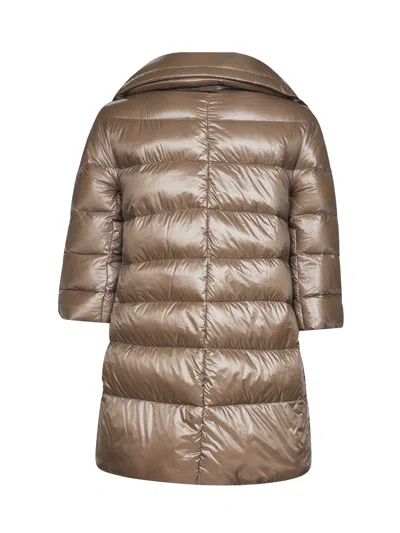 Herno Cleofe Down Jacket In Brown