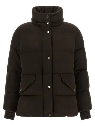 Moorer Down Jacket In Brown