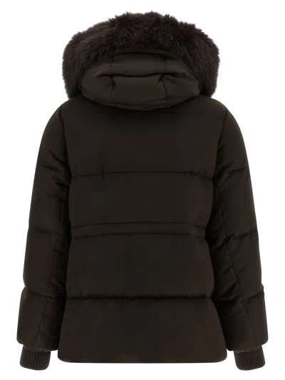 Moorer Down Jacket In Brown