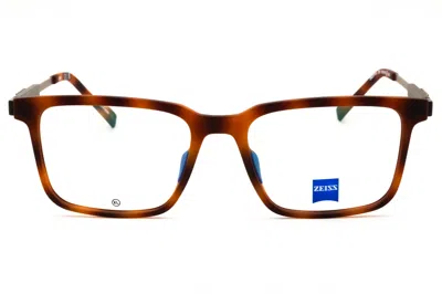 Zeiss Zs23718 Rectangular Tortoiseshell Eyeglasses In Tortoiseshell