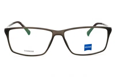 Zeiss Zs20001 Rectangular Titanium Eyeglasses In Gray