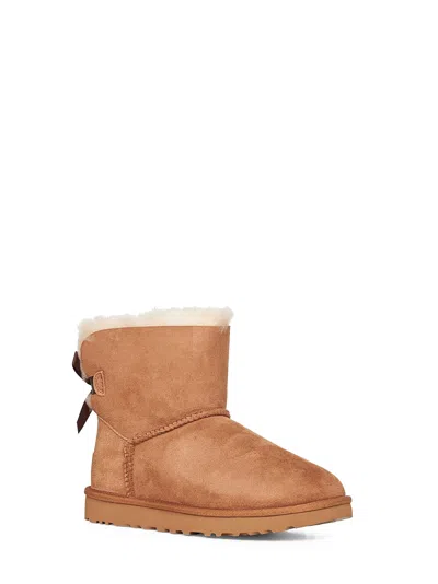 Ugg Mini Bailey Bow Ii Ankle Boot In Brown
