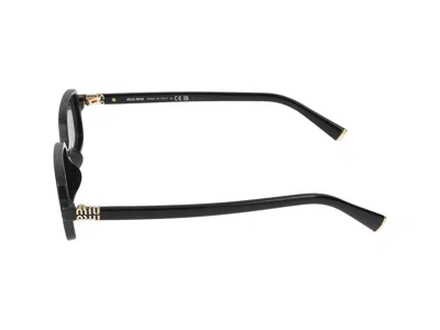Miu Miu 0mu Rectangular Acetate Sunglasses In Black