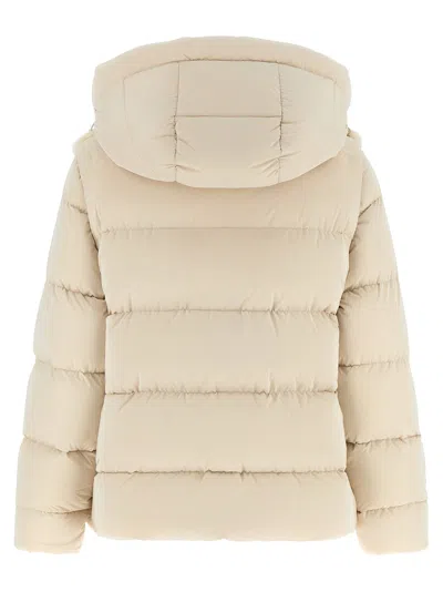 Moorer Wool-shearling 2-in-1 Down Jacket In White