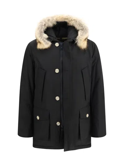 Woolrich Arctic Ramar Down Jacket In Black