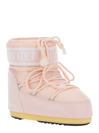 Moon Boot Icon Low Boots In Pink