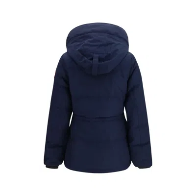 Canada Goose Blue Polyester Full-length Jacket In Navy