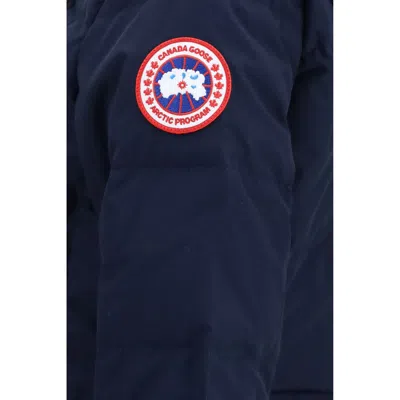 Canada Goose Blue Polyester Full-length Jacket In Navy