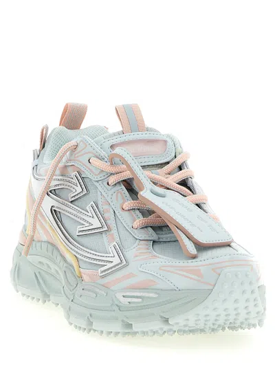 Off-white Layered Technical Mesh Sneakers In Blue
