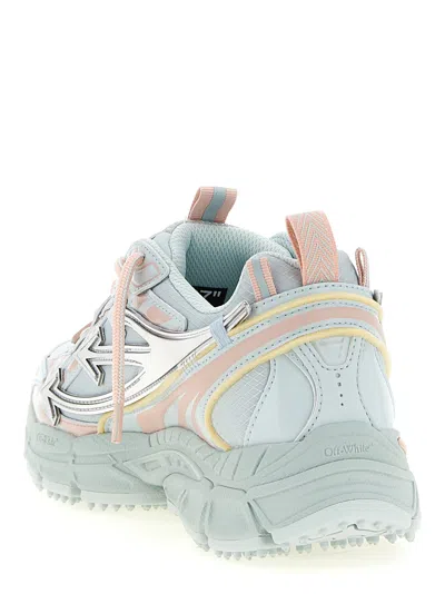 Off-white Layered Technical Mesh Sneakers In Blue