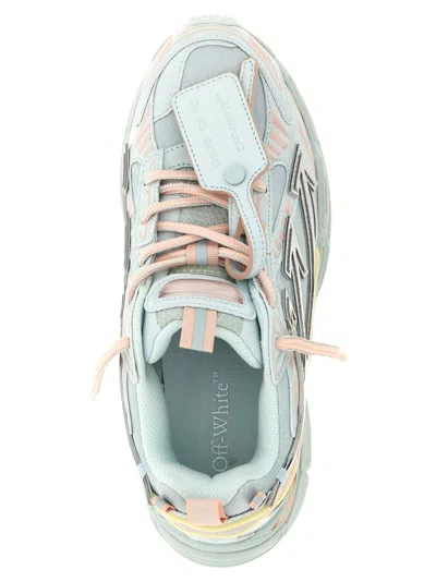 Off-white Layered Technical Mesh Sneakers In Blue