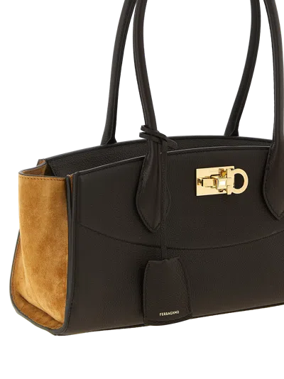 Ferragamo Double-handle Handbag In Pattern