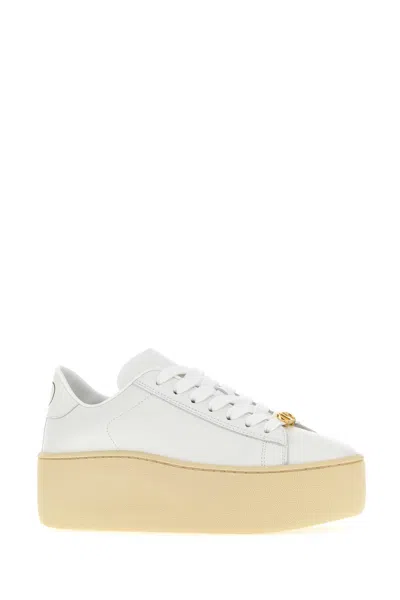 Valentino Garavani Leather Platform Sneaker In Multi