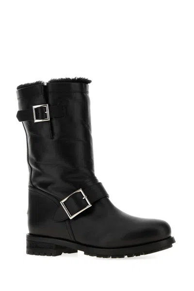 Jimmy Choo Biker Boot In Black