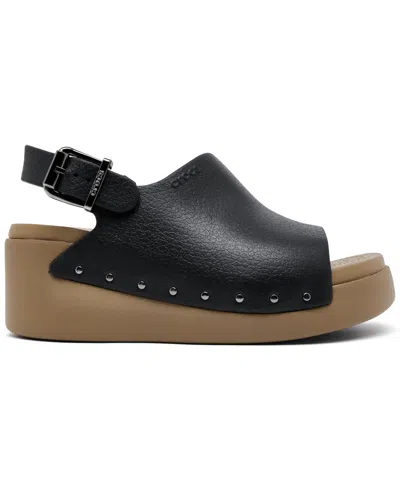 Crocs Dylan Studded Platform Slide In Black