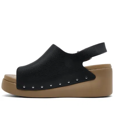 Crocs Dylan Studded Platform Slide In Black