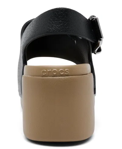 Crocs Dylan Studded Platform Slide In Black