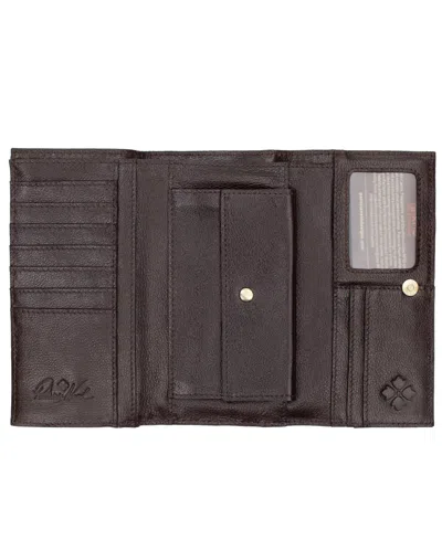 Patricia Nash Teressa Suede Patchwork Snap Wallet In Suede Patchwork