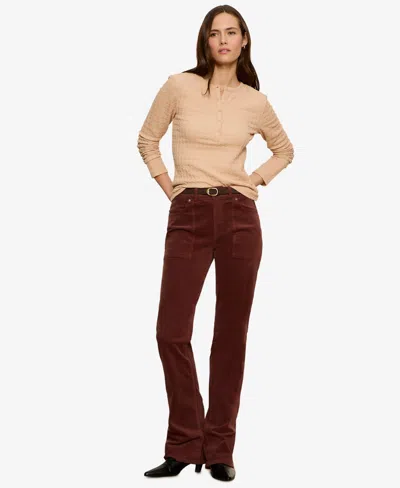 Sanctuary Not So Basic Texture Henley Top In Neutral
