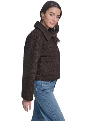 Levi's Cropped Bouclé Jacket In Java