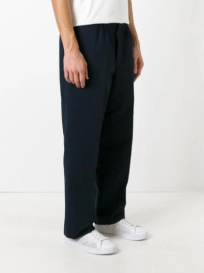 Shop Ami Alexandre Mattiussi Loose-fit Tailored Trousers In Blue