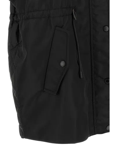 Weekend Max Mara Wkdorigano Quilted Hooded Gilet In Black