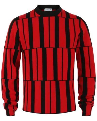 Ferragamo Cashmere Geometric Pattern Sweater In Multi