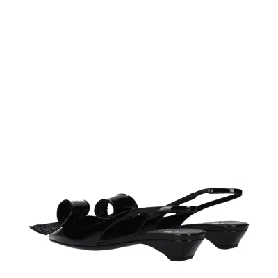 Prada Patent Leather Slingback Flat In Multi