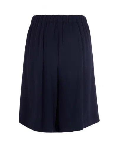 P.a.r.o.s.h Midnight Blue Technical Bermuda Shorts In Blue