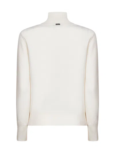 Herno Resort Wrap-effect Sweater In White