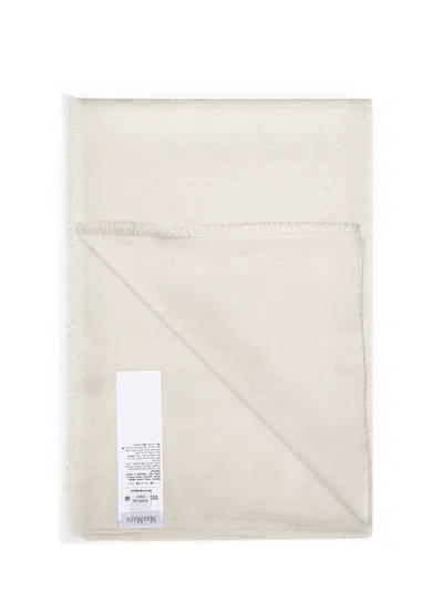 Max Mara Monogram Jacquard Scarf In Ivory