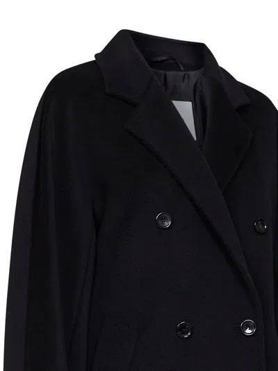 Max Mara Rebus Coat In Black