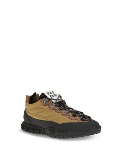 Miu Miu Ripstop Polyamide Sneaker In Multi