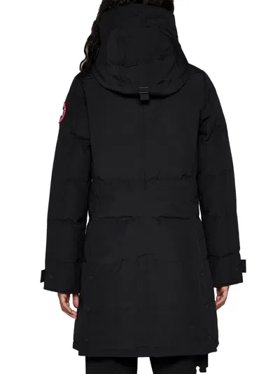Canada Goose Shelburne Parka Down Jacket In Black