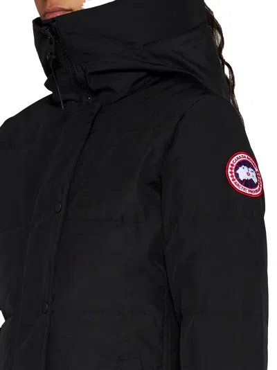 Canada Goose Shelburne Parka Down Jacket In Black