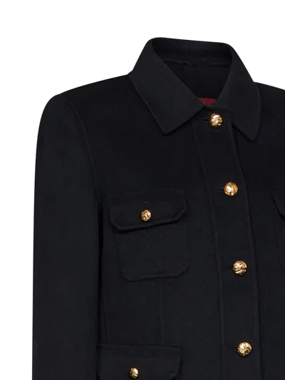 Max Mara Jacket In Black