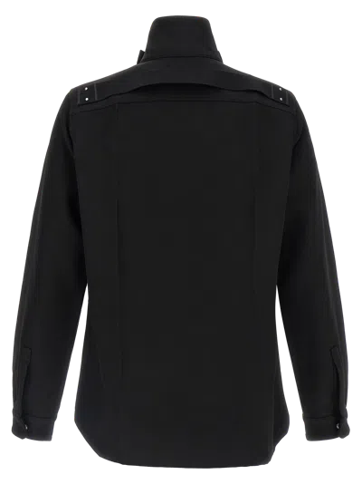 Rick Owens Wool Single Breasted Coat In Multi