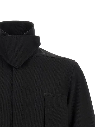 Rick Owens Wool Single Breasted Coat In Multi