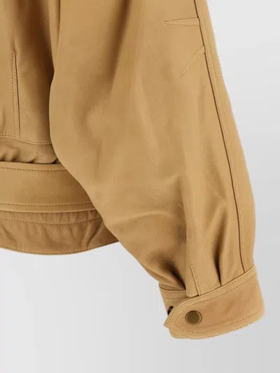 Isabel Marant Leather Jacket In Brown