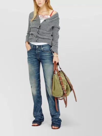Diesel Wool-blend Oversized Draped Cardigan