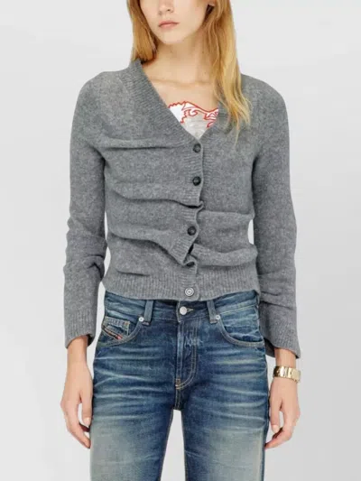 Diesel Wool-blend Oversized Draped Cardigan