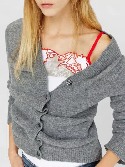 Diesel Wool-blend Oversized Draped Cardigan