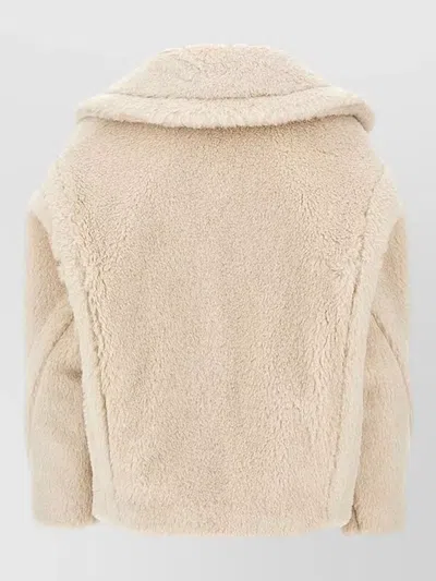 Max Mara Silk Blend Jacket In Neutral