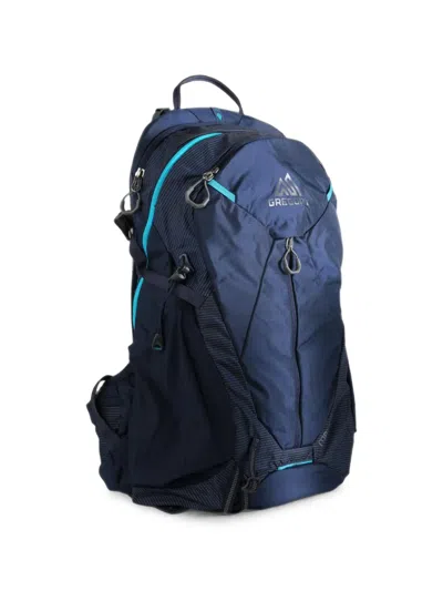 Gregory Maya 15l Logo-print Panelled Backpack In Blue
