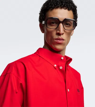 Loewe Anagram Rectangular Glasses In Grey