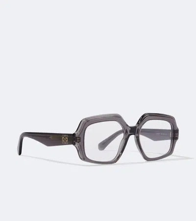 Loewe Anagram Rectangular Glasses In Grey