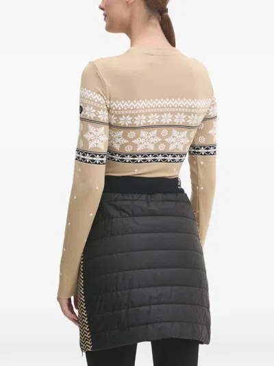 Newland Snowflake-pattern Bodysuit In Neutrals